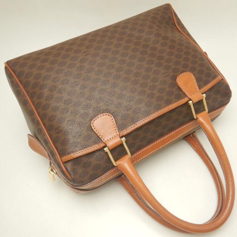 CELINE（セリーヌ） マカダム ハンドバッグ コーティングキャンバスx