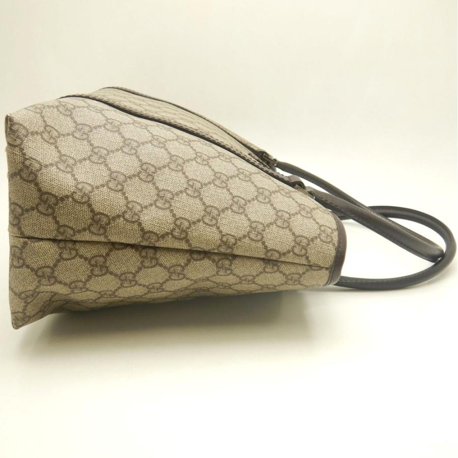 【美品】GUCCI （グッチ）GGスプリーム 　トート　バッグ GUCCI（グッチ） 114595 トートバッグ GGスプリームキャンバスxレザー