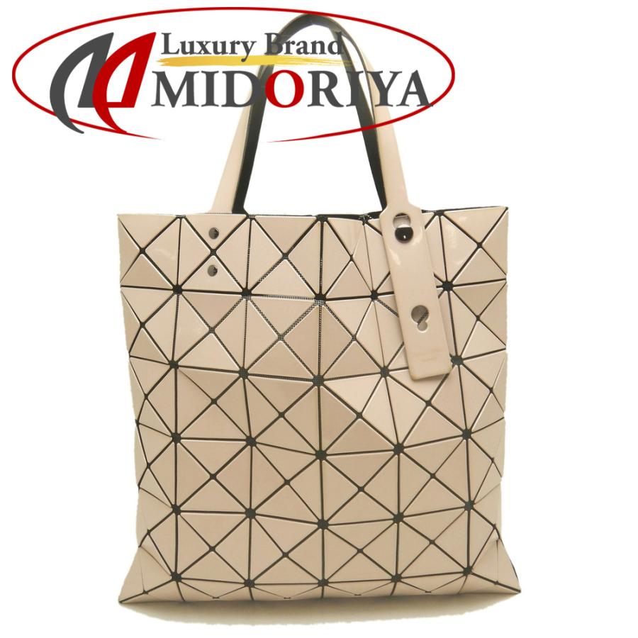 BAOBAO ISSEY MIYAKE 이세이 미야케 LUCENT 토트 백 BB21-AG053-40 에나멜 베이지 여성 254389 중고