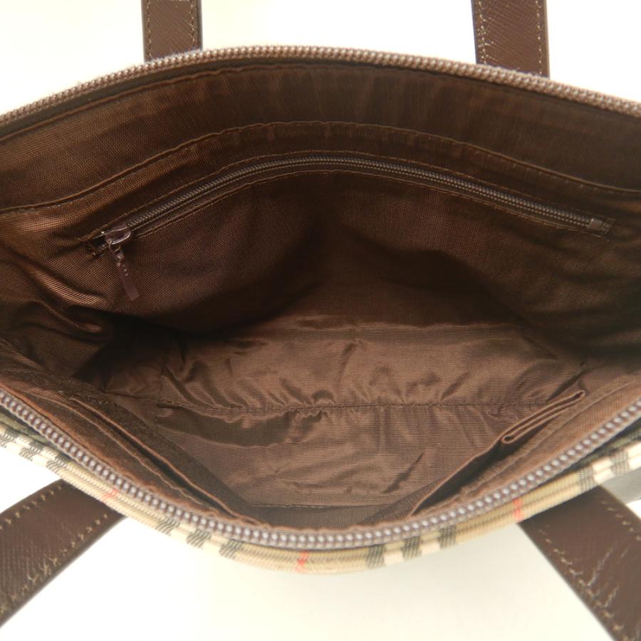 BURBERRY（バーバリー） ノバチェック ハンドバッグ キャンバスxレザー