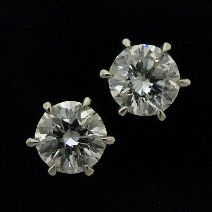 ダイヤモンド ピアス ダイヤモンド0.63ct Pt900プラチナ/28157【中古
