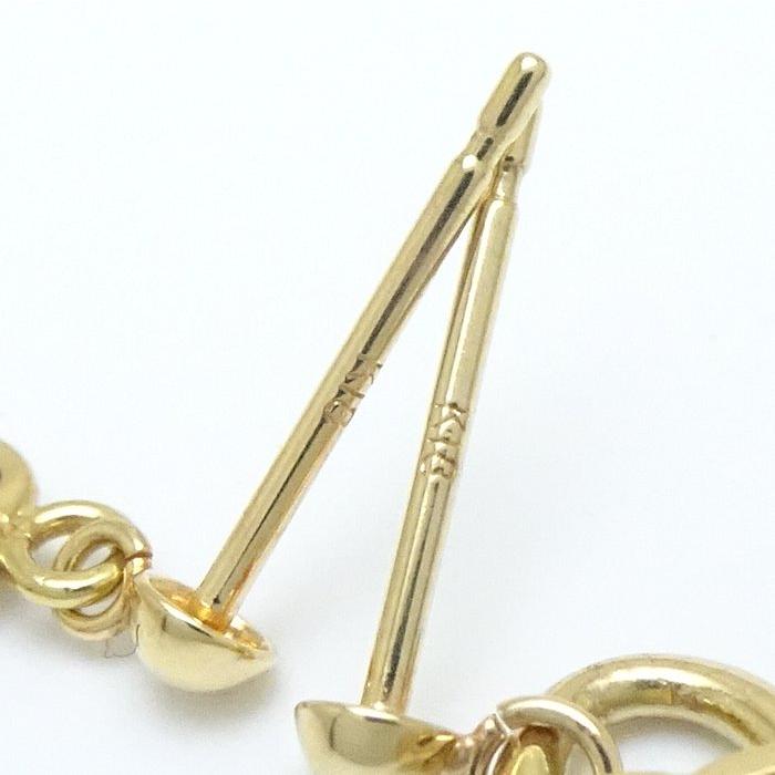 motif 鍵モチーフ ピアス サファイヤ ハートロック＆キー K18YG