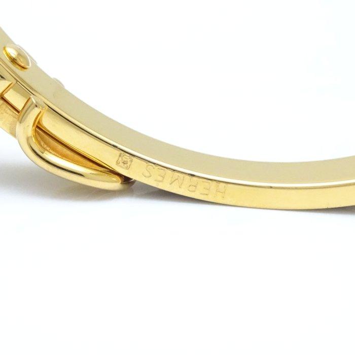 HERMES（エルメス） ジャンピング バングル ブラウンxゴールド GP