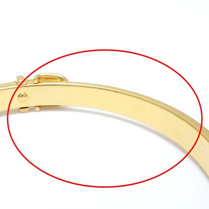 HERMES（エルメス） ジャンピング バングル ブラウンxゴールド GP