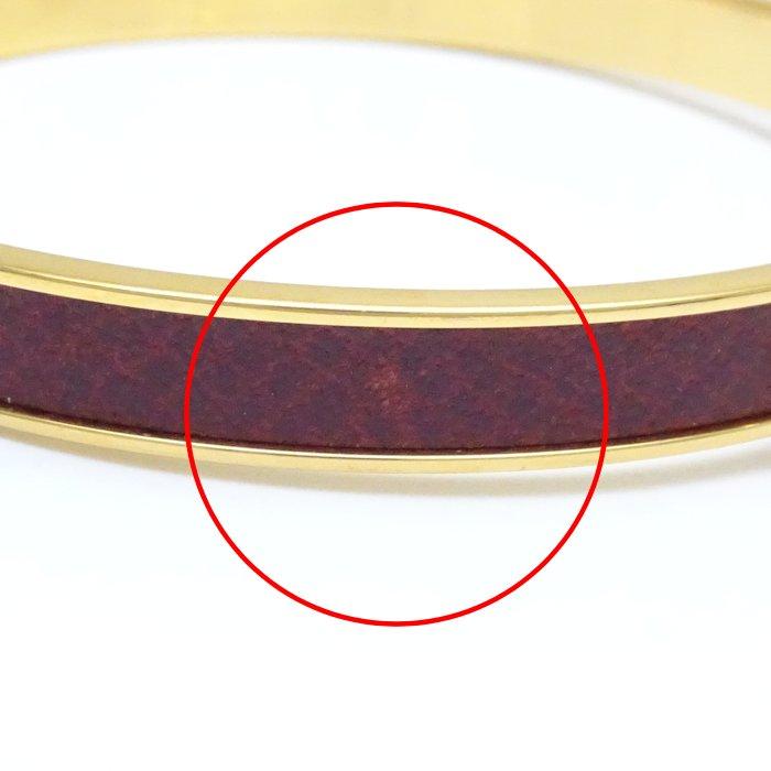 HERMES（エルメス） ジャンピング バングル ブラウンxゴールド GP