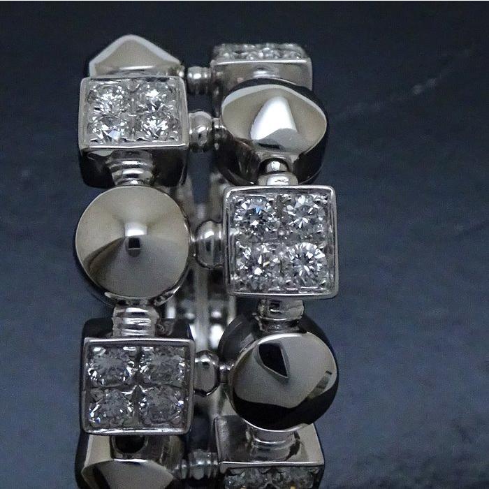 ブルガリ BVLGARI ルチア リング 指輪 ダイヤモンド 11.5号 K18WG ホワイトゴールド / 290171【中古】｜phasemidoriya78｜06