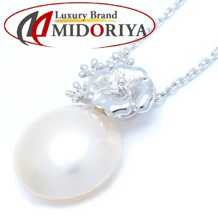 TASAKI パール 花モチーフ ペンダント ネックレス マベパール シルバー