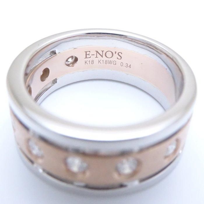 E-NO`S イーノス リング 指輪 ダイヤモンド0.34ct 11.5号 コンビ E-NO`S イーノス リング 指輪 ダイヤモンド0.34ct 11.5号 コンビ