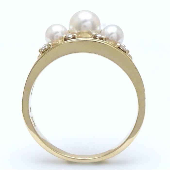 MIKIMOTO ミキモト パール リング 指輪 11号 真珠 ダイヤモンド MIKIMOTO ミキモト パール リング 指輪 11号 真珠 ダイヤモンド