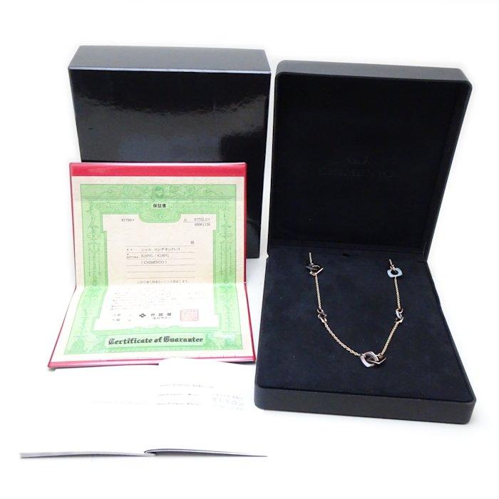 CHIMENTO キメント ロング ネックレス シェル 1Pダイヤモンド 90cm 