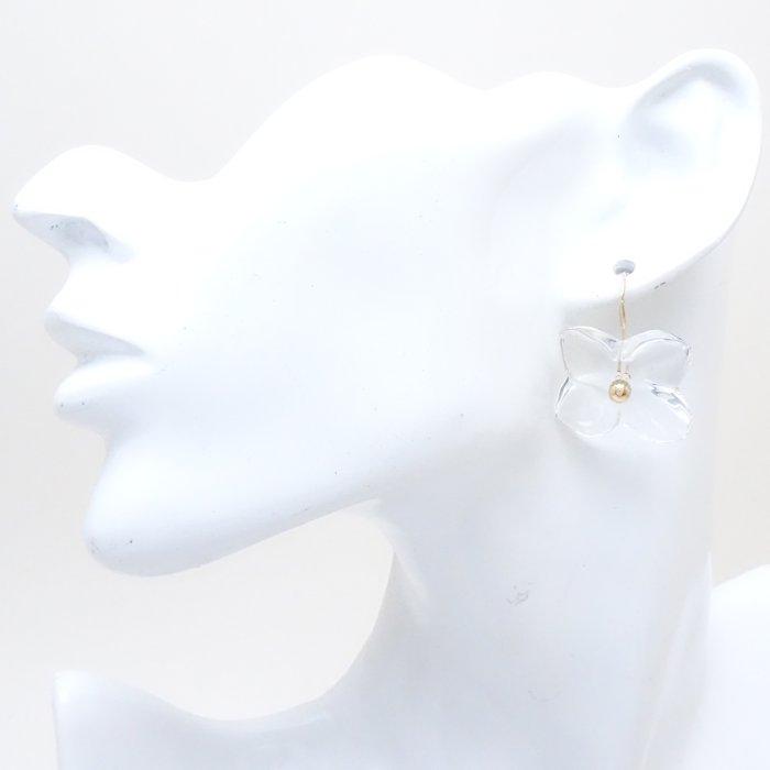 バカラ Baccarat オルテンシア ピアス クリスタル K18YG イエロー 