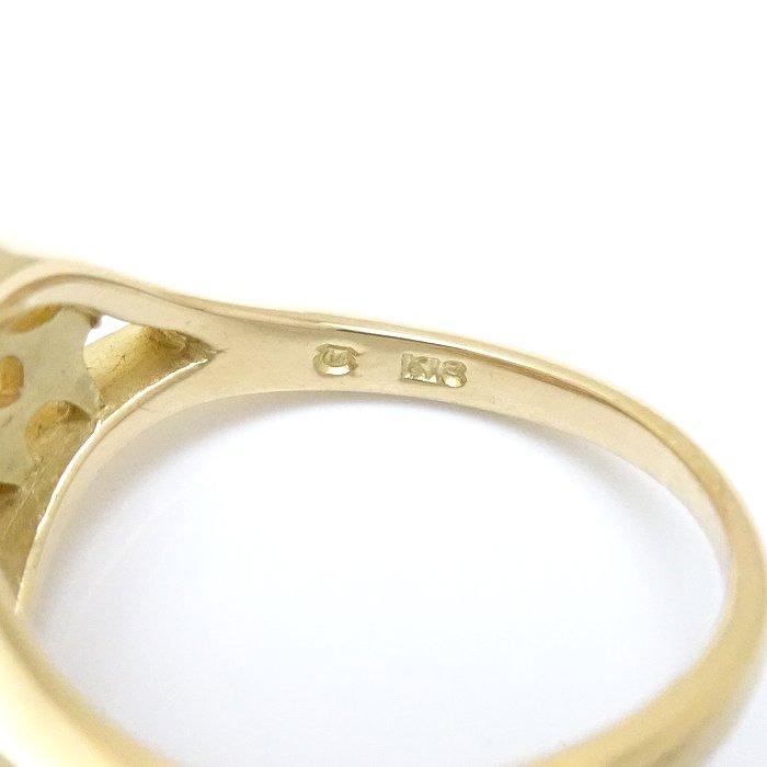 MIKIMOTO ミキモト パール リング 指輪 ベビーパール 12号 真珠 K18YG 