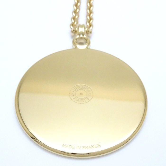 HERMES エルメス メダイユ カドリージュGM ネックレス GP HERMES エルメス メダイユ カドリージュGM ネックレス GP