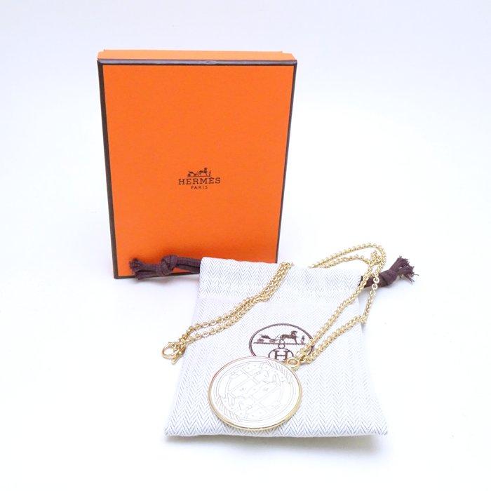 HERMES エルメス メダイユ カドリージュGM ネックレス GP HERMES エルメス メダイユ カドリージュGM ネックレス GP