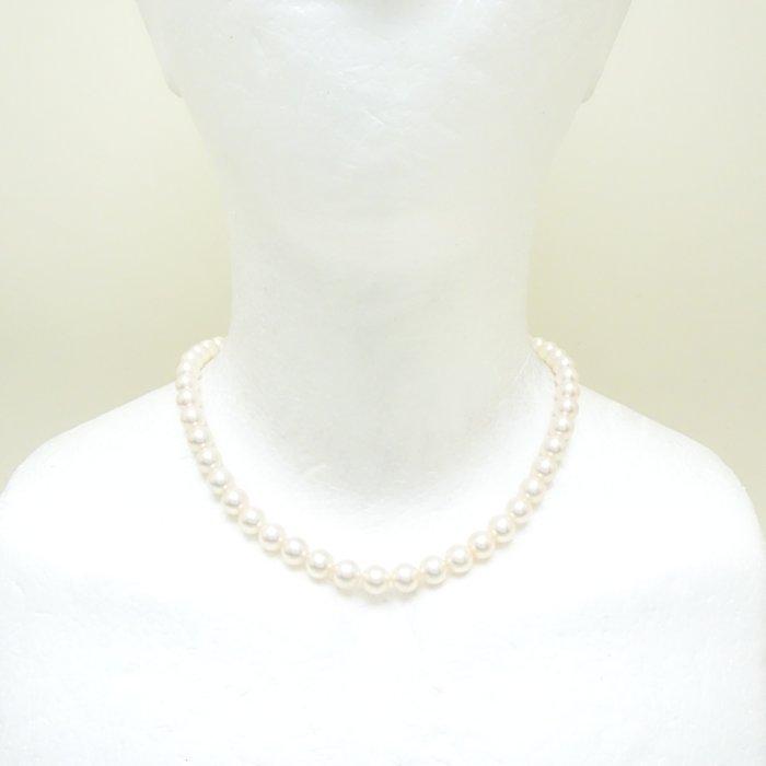 TASAKI 田崎真珠 パール ネックレス あこや真珠7.5〜8.0ミリ 41cm シルバー/292088【中古】_1