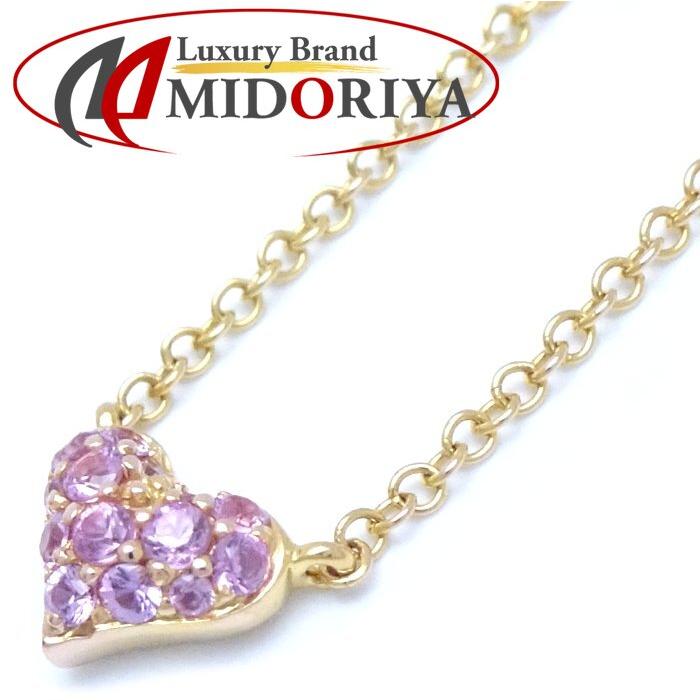 Ponte Vecchio ポンテヴェキオ ハート ネックレス ピンクサファイヤ  