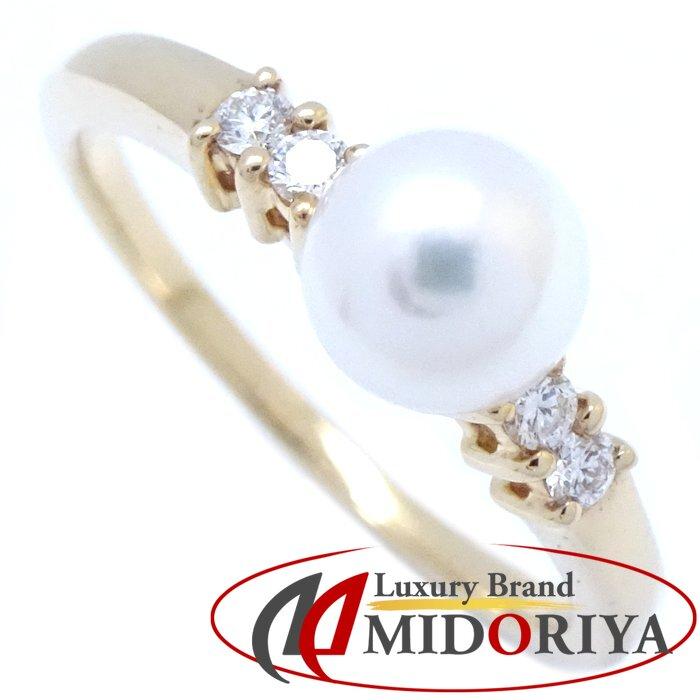 MIKIMOTO ミキモト パール リング 指輪 真珠5.8ミリ ダイヤモンド 15号  