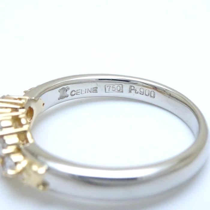 CELINE セリーヌ リング 指輪 ルビー0.34ct ダイヤモンド0.25ct 11.5号  