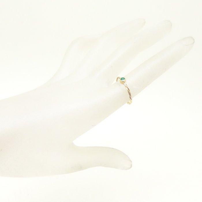 Cartier（カルティエ） ツイスト リング 指輪 1Pエメラルド #52 11号