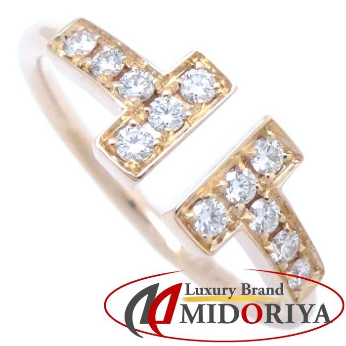 Tiffany Tワイヤーリングローズゴールドダイヤモンド