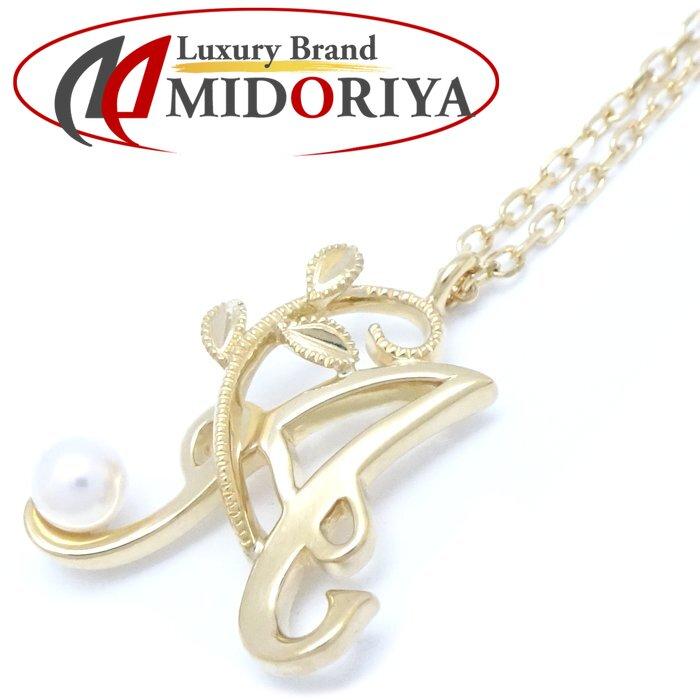 MIKIMOTO ミキモト イニシャル ネックレス A アルファベット ベビー 