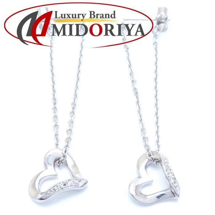 STAR JEWELRY スタージュエリー ハート ピアス ダイヤモンド0.007ctx2