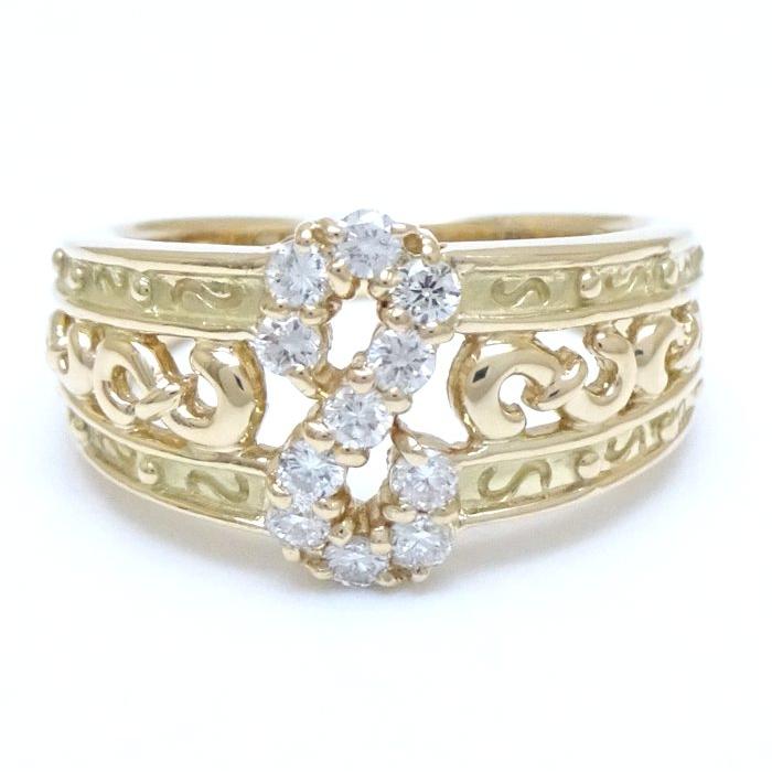 CELINE セリーヌ ダイヤモンド リング 指輪 ダイヤモンド0.27ct 11.5号  