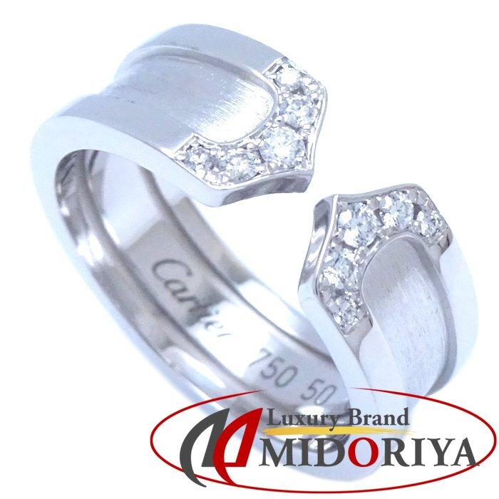 CARTIER カルティエ C2 リング 指輪 ダイヤモンド #50 10号 K18WG  