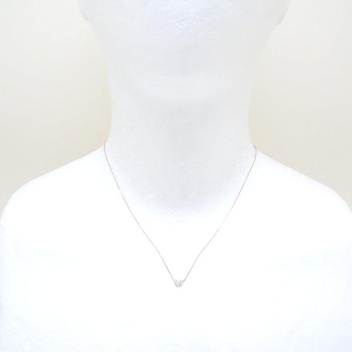 THE KISS ザ キッス ハート ネックレス ダイヤモンド0.05ct K10PG