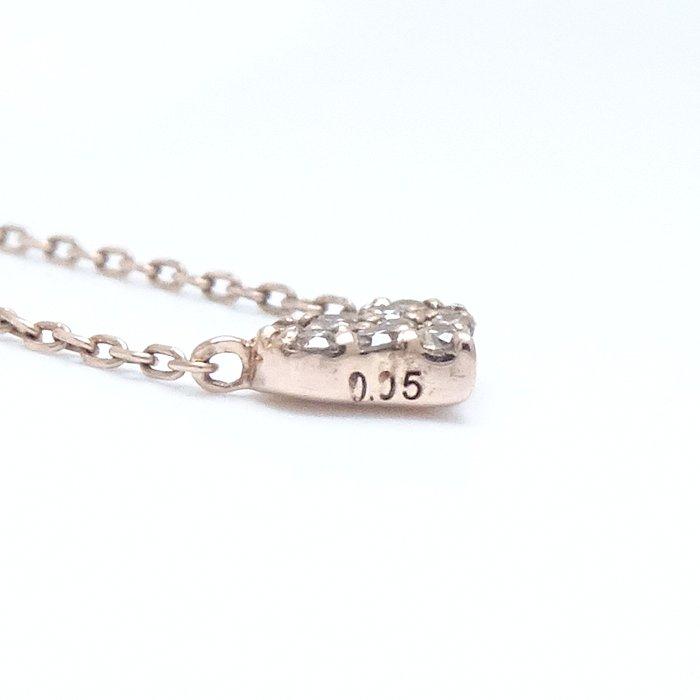 THE KISS ザ キッス ハート ネックレス ダイヤモンド0.05ct K10PG
