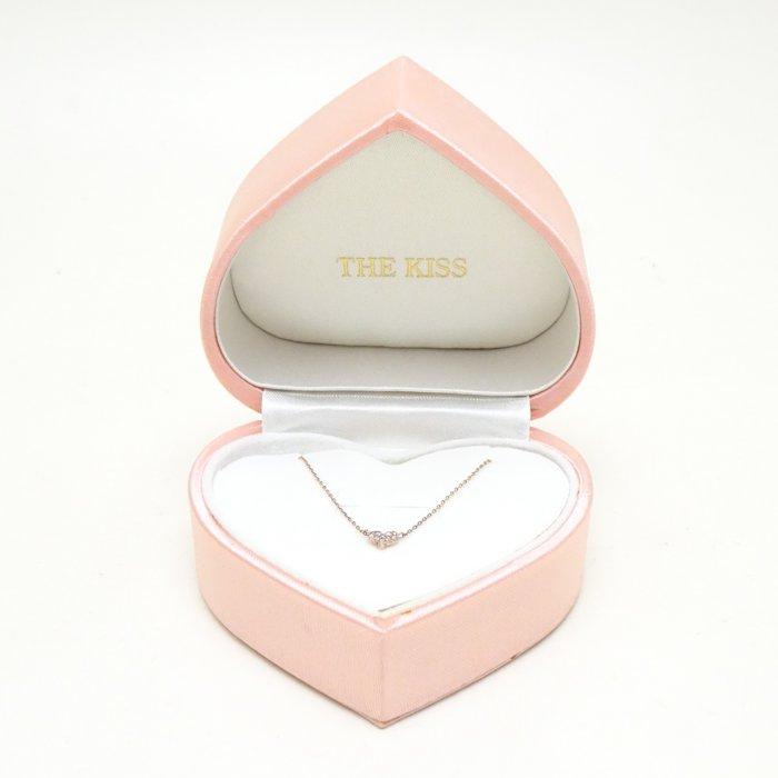THE KISS ザ キッス ハート ネックレス ダイヤモンド0.05ct K10PG