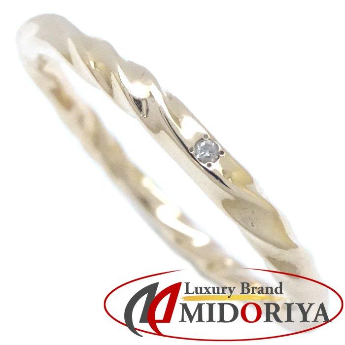 agate アガット K18 PG ダイヤ マリッジリング 11号