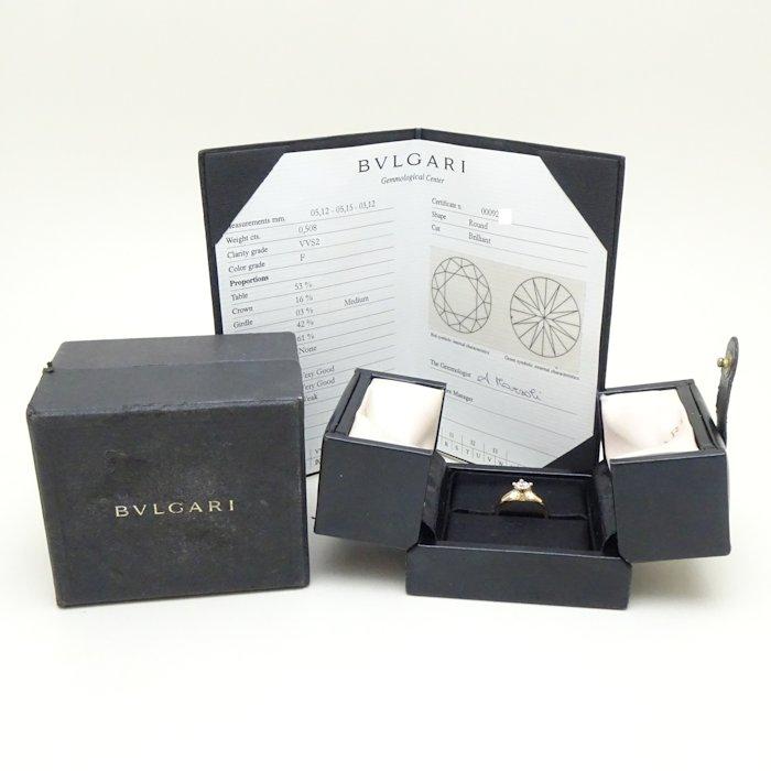 BVLGARI（ブルガリ） コロナ リング 指輪 一粒ダイヤモンド0.508ct F