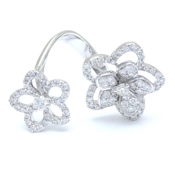 グラフ GRAFF ワイルドフラワー ダブル ダイヤモンド リング 指輪 11号