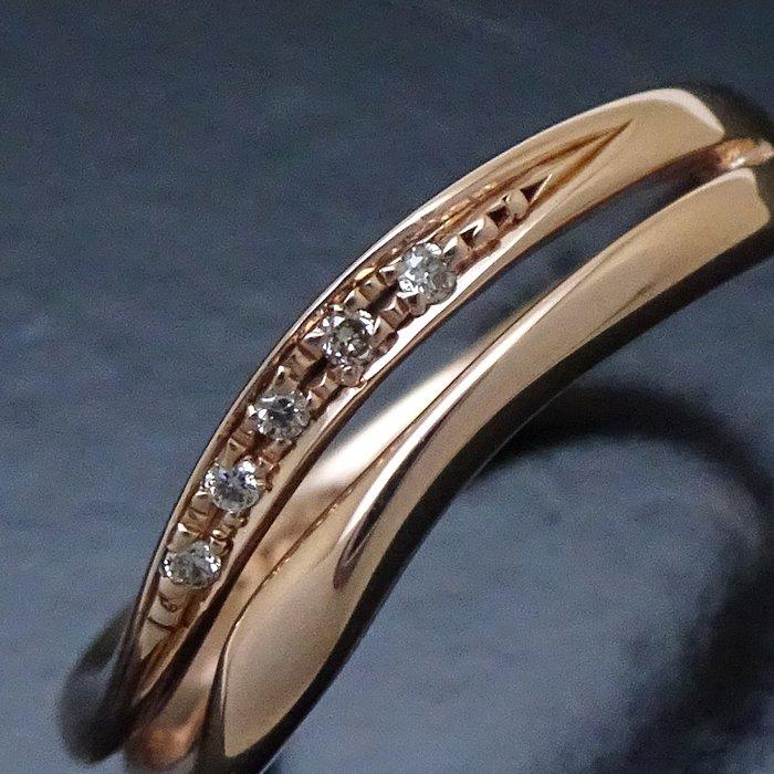 WISP ウィスプ リング 指輪 ダイヤモンド0.02ct 12号 K10PG ピンクゴールド/293169【中古】_5