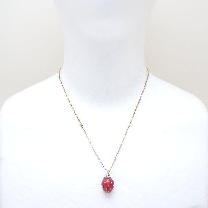 JUICY COUTURE（ジューシークチュール） イチゴモチーフ ネックレス 苺 