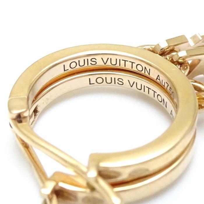 Louis Vuitton ロック型ピアス LOUIS VUITTON ルイヴィトン クレオールロックイット ピアス K18PG