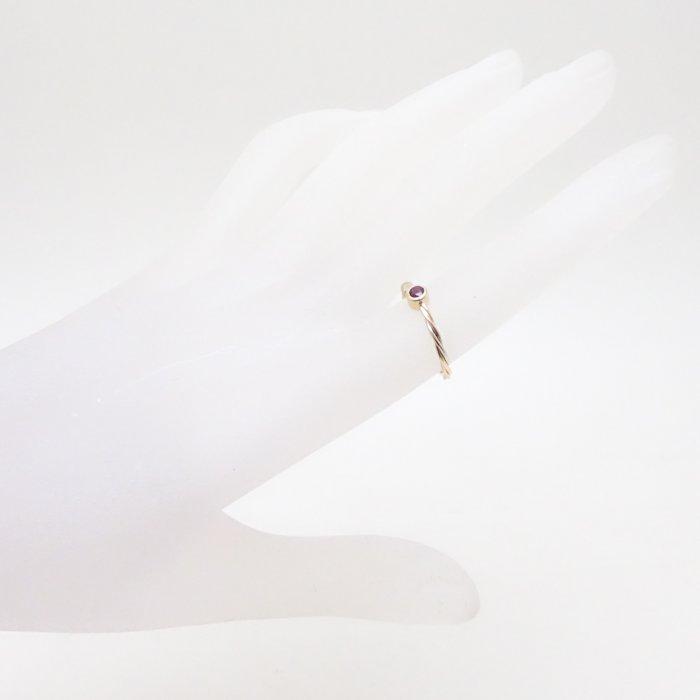 Cartier（カルティエ） ツイスト リング 指輪 ルビー #50 実寸9号 K18