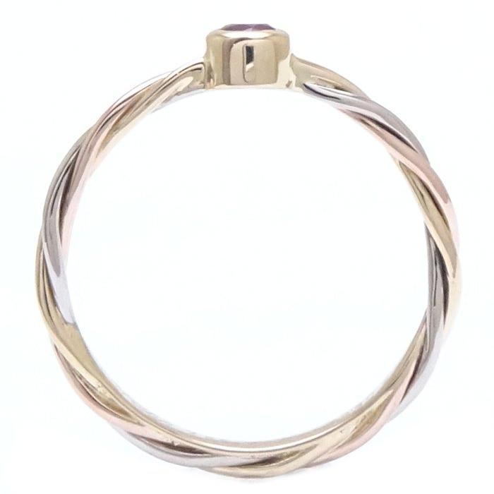 Cartier（カルティエ） ツイスト リング 指輪 ルビー #50 実寸9号 K18
