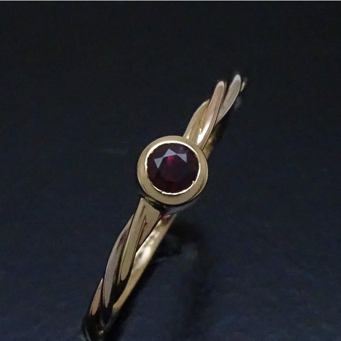 Cartier（カルティエ） ツイスト リング 指輪 ルビー #50 実寸9号 K18