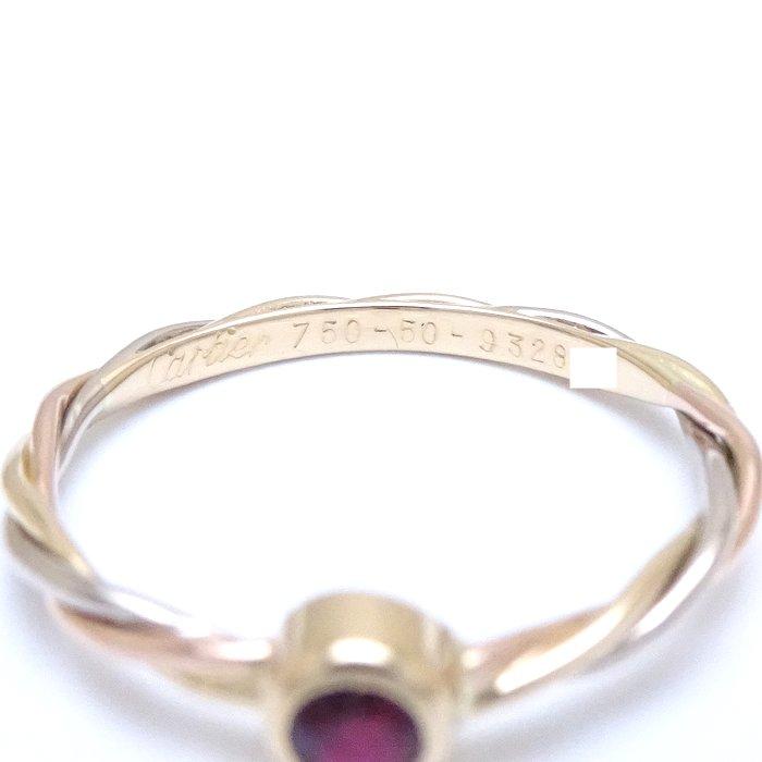 Cartier（カルティエ） ツイスト リング 指輪 ルビー #50 実寸9号 K18