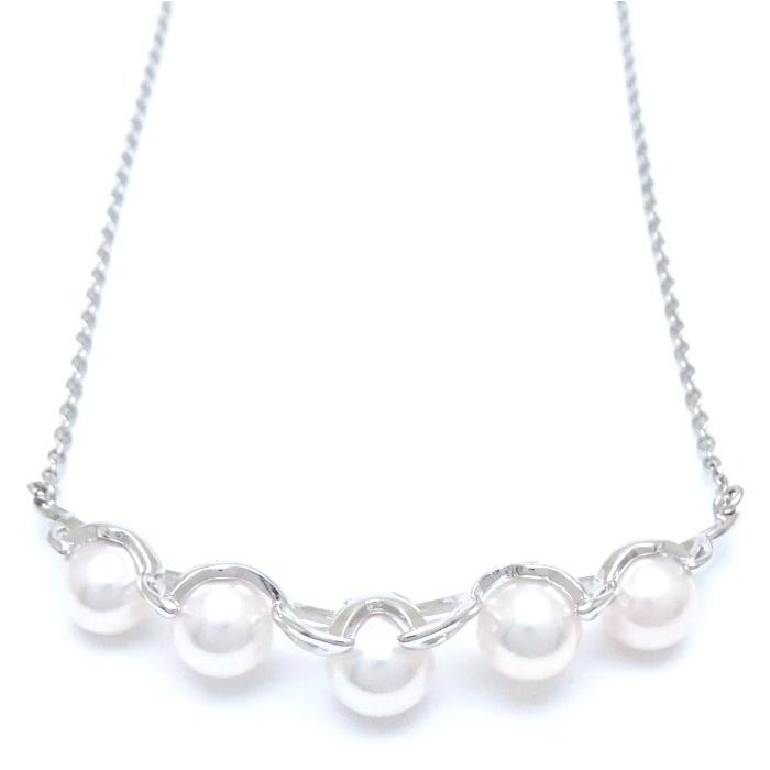 MIKIMOTO（ミキモト） パール ネックレス 真珠5.7〜6.1ミリ 5珠