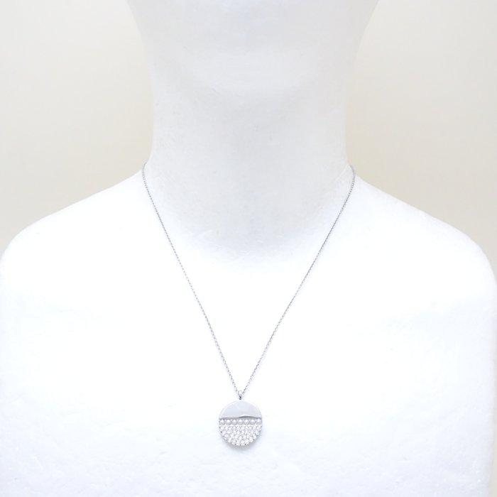 SWAROVSKI スワロフスキー クリスタル ネックレス ラウンドモチーフ シルバーメッキ/293282【中古】_1