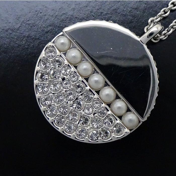 SWAROVSKI スワロフスキー クリスタル ネックレス ラウンドモチーフ シルバーメッキ/293282【中古】_4