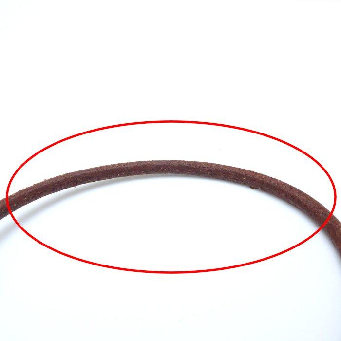 エルメス　HERMES ジャンボ チョーカー HERMES エルメス ジャンボ チョーカー ネックレス 茶革 レザー