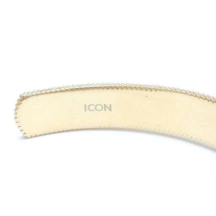GUCCI（グッチ） GGアイコン ブルームス バングル #18 434528 K18YG 