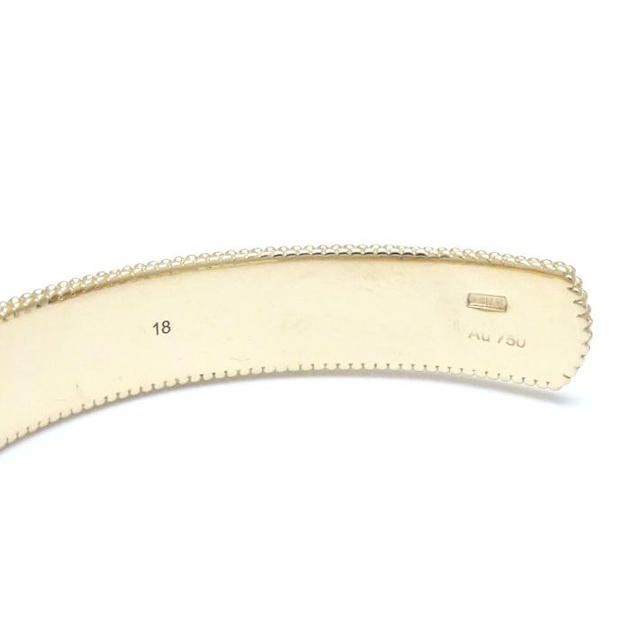 GUCCI（グッチ） GGアイコン ブルームス バングル #18 434528 K18YG 