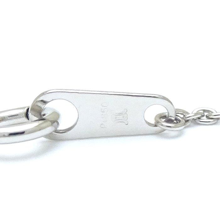 CELINE セリーヌ ネックレス ダイヤモンド0.04ct Pt900プラチナxPt850  