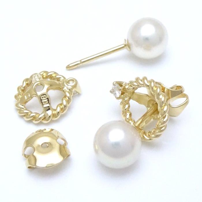 MIKIMOTO（ミキモト） パール ピアス アレンジ可能 真珠6.4ミリ