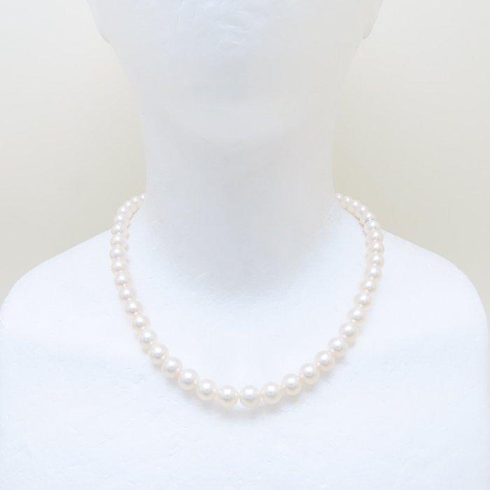 MIKIMOTO（ミキモト） パール ネックレス 真珠8〜8.4ミリ 44cm K18WG